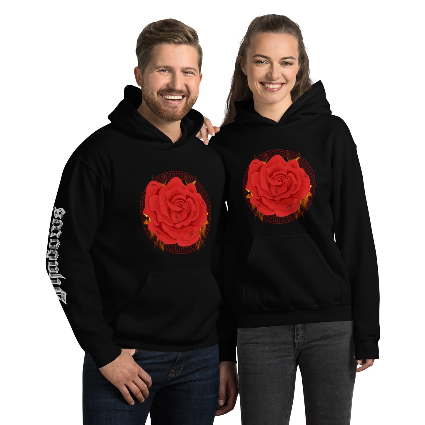 Burning Rose Unisex Hoodie