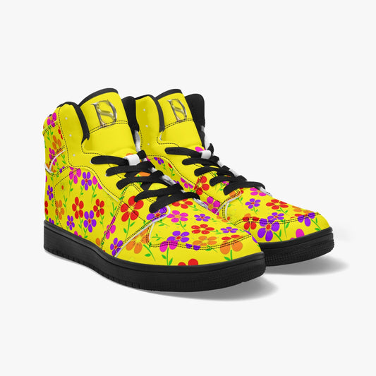 High Top Sneakers floral summer