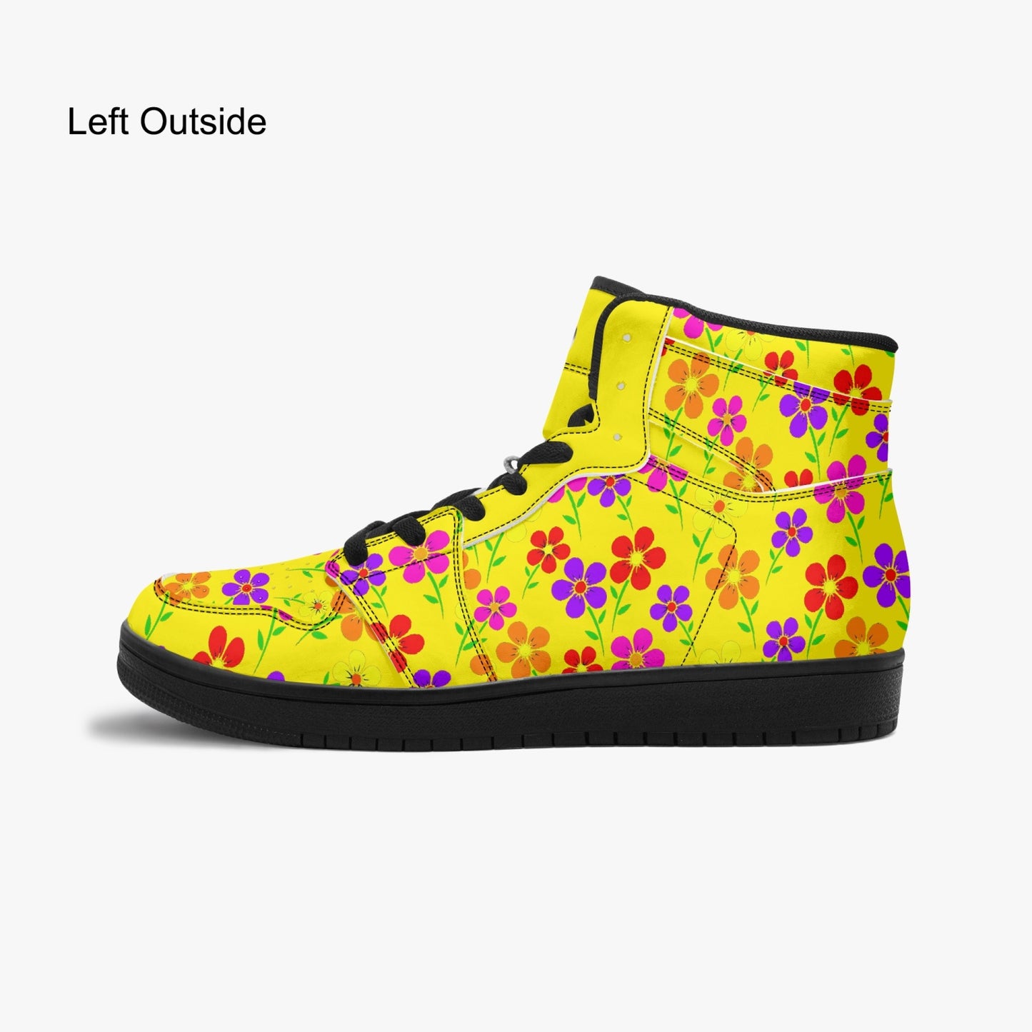High Top Sneakers floral summer