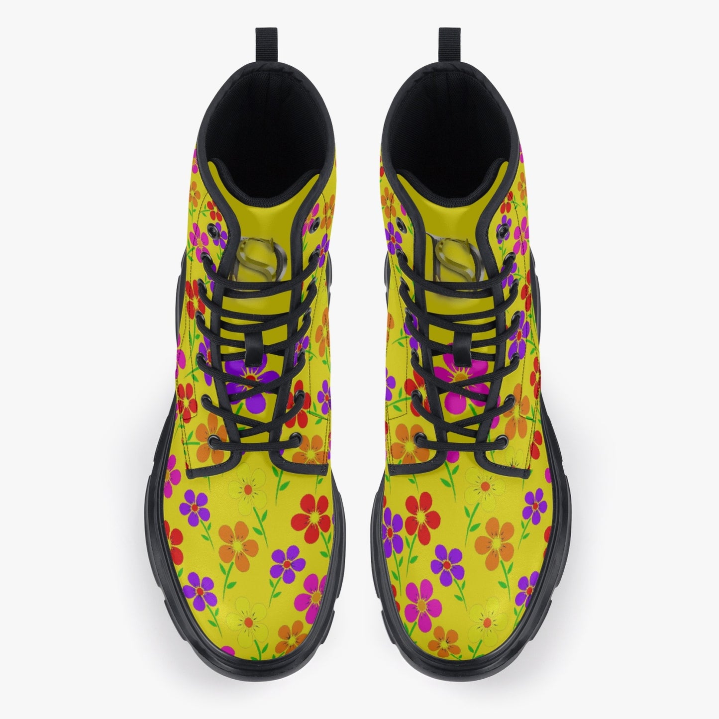 Chunky Boots Floral Summer