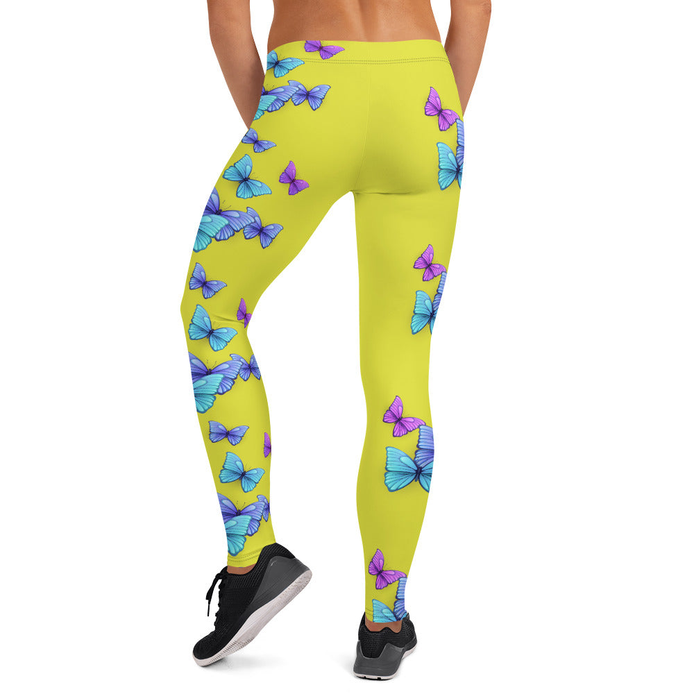 Yellow Butterfly Legging