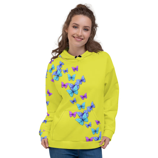 Yellow Butterfly Hoodie