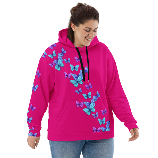 Pink Butterfly Hoodie