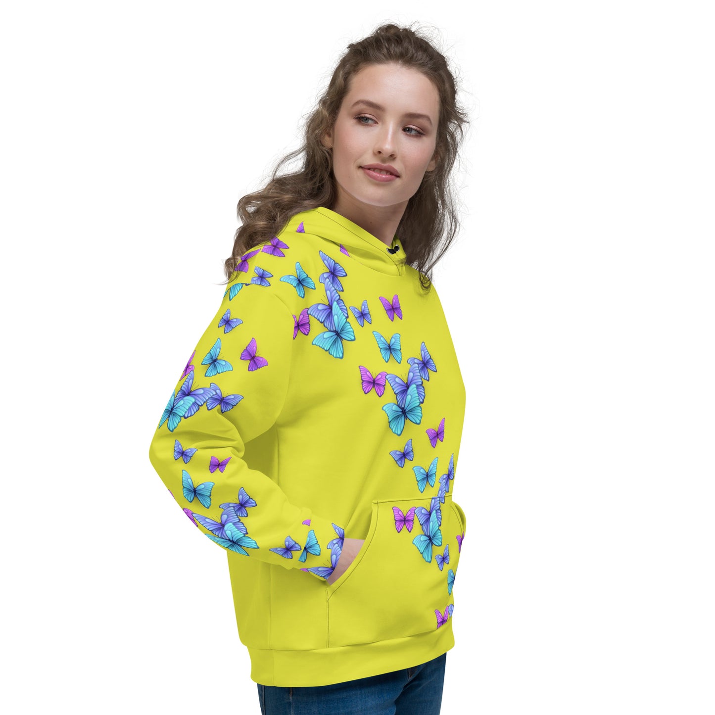 Yellow Butterfly Hoodie