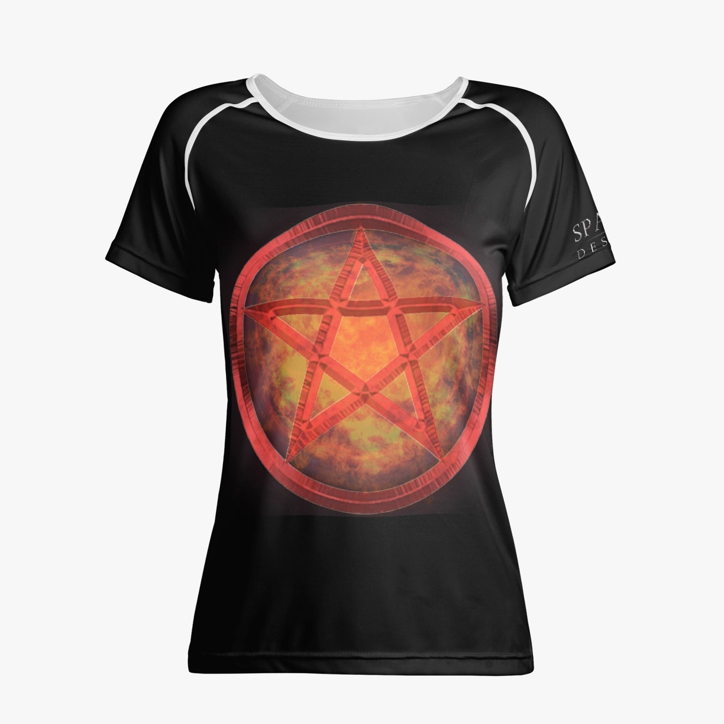 Red Pentagram Women T-shirt
