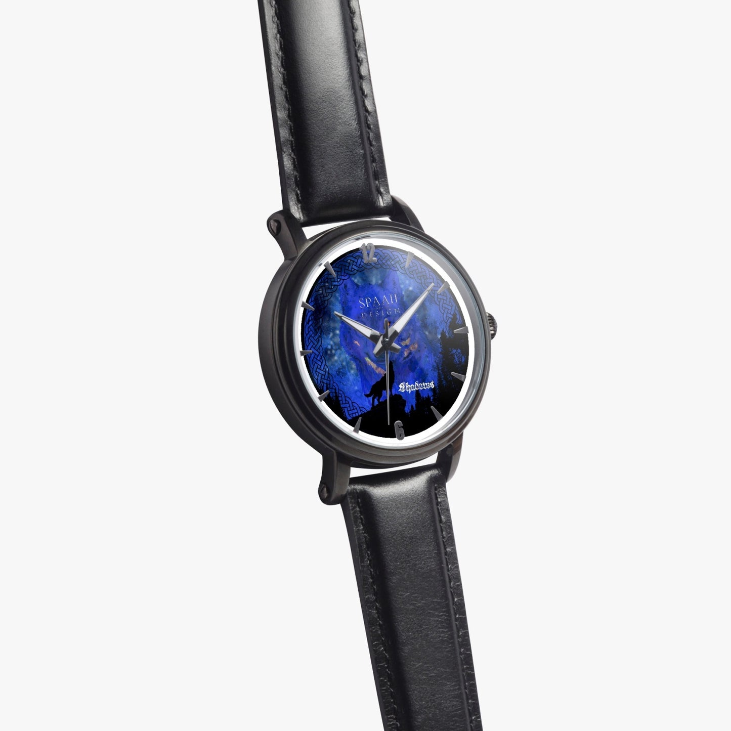 Midnight Wolf Unisex Watch (Black)