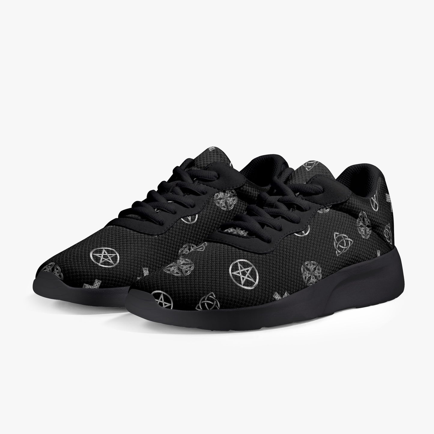 Wicca Symbol Running Shoes - Black