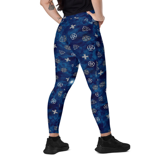 Midnight Blue Wicca Leggings