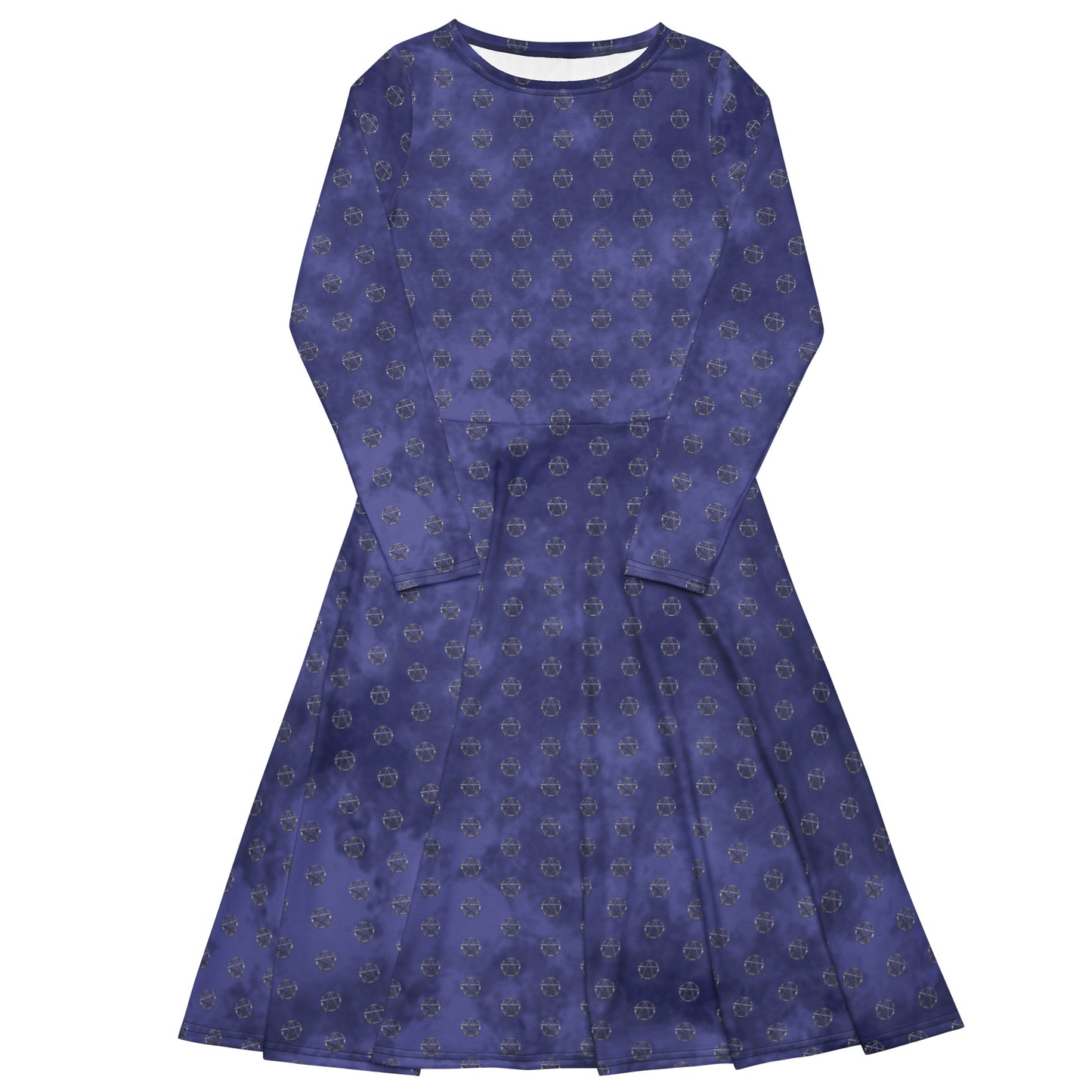 Simple Pentagram Blue Dress
