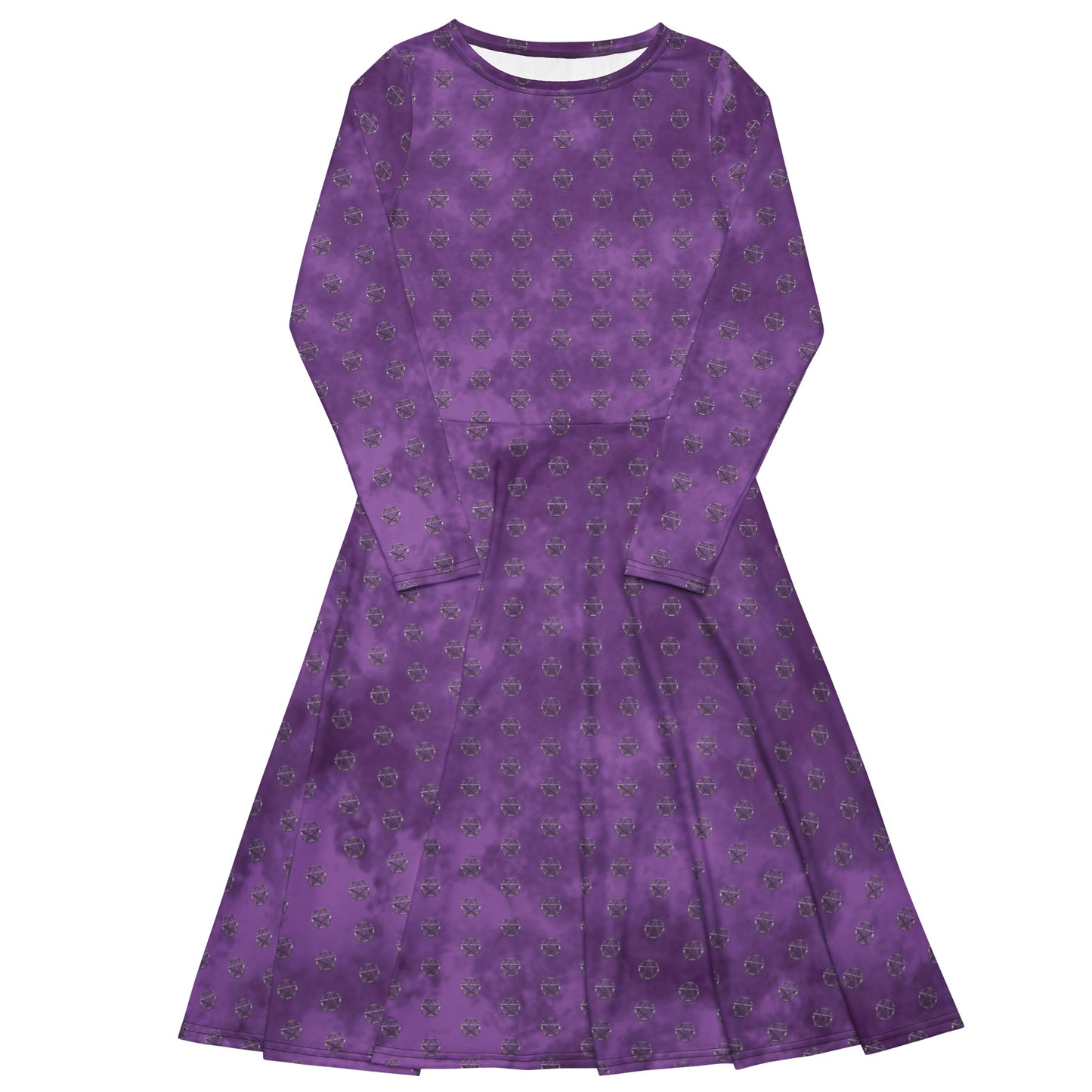 Simple Pentagram Purple Dress
