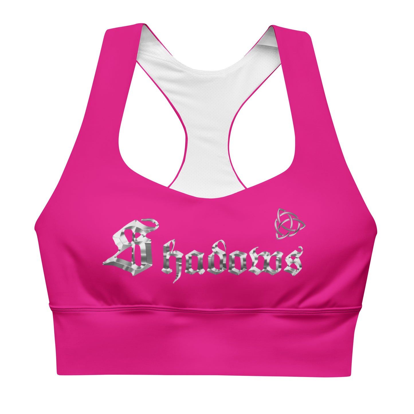Shadows Longline Sports Bra Pink