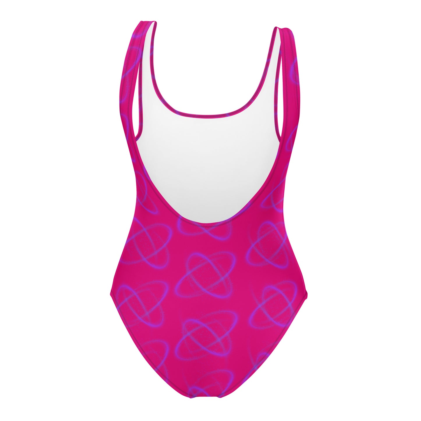 Purple Light One-Piece Swimsuit Hot Pink