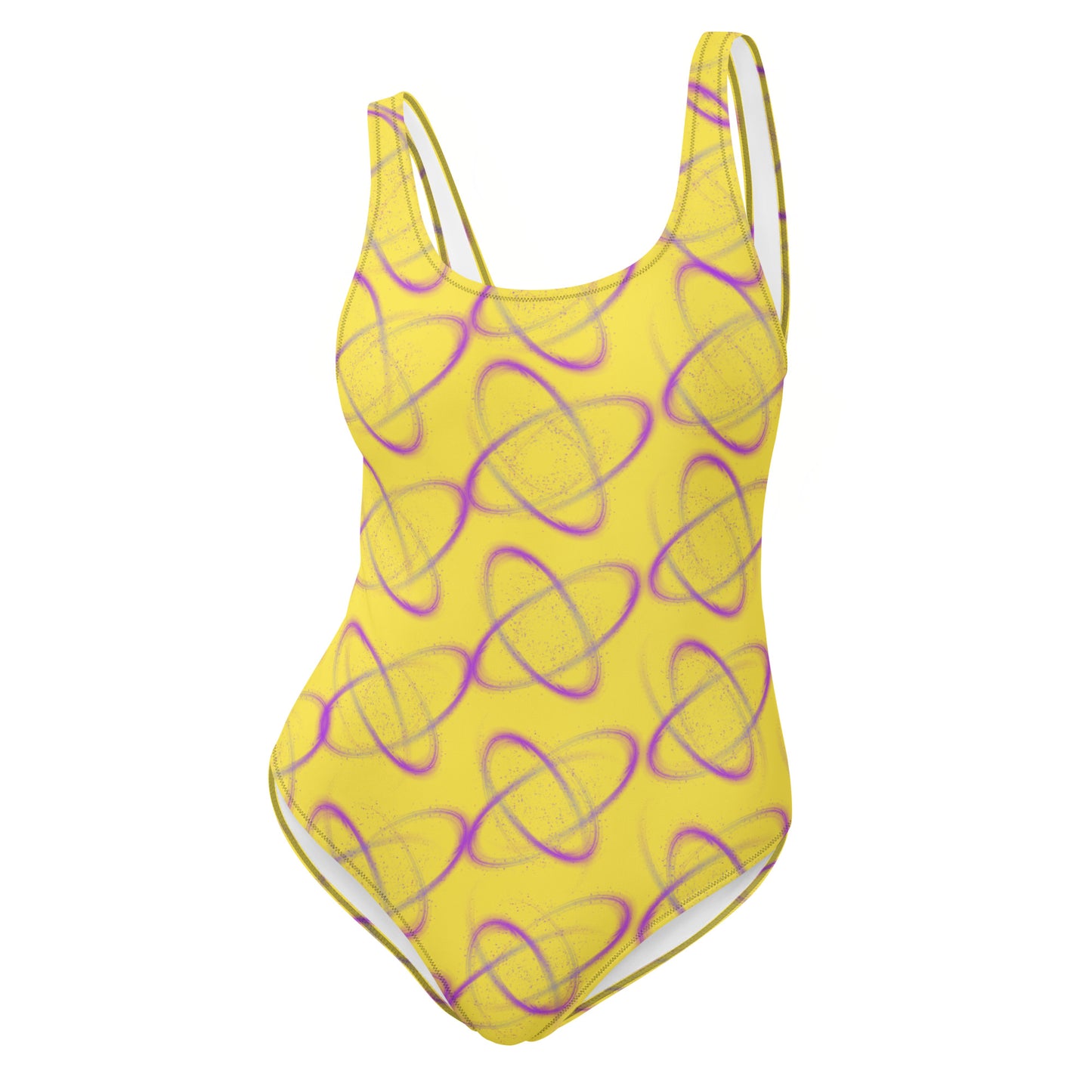 Purple Light One-Piece Swimsuit Lemon