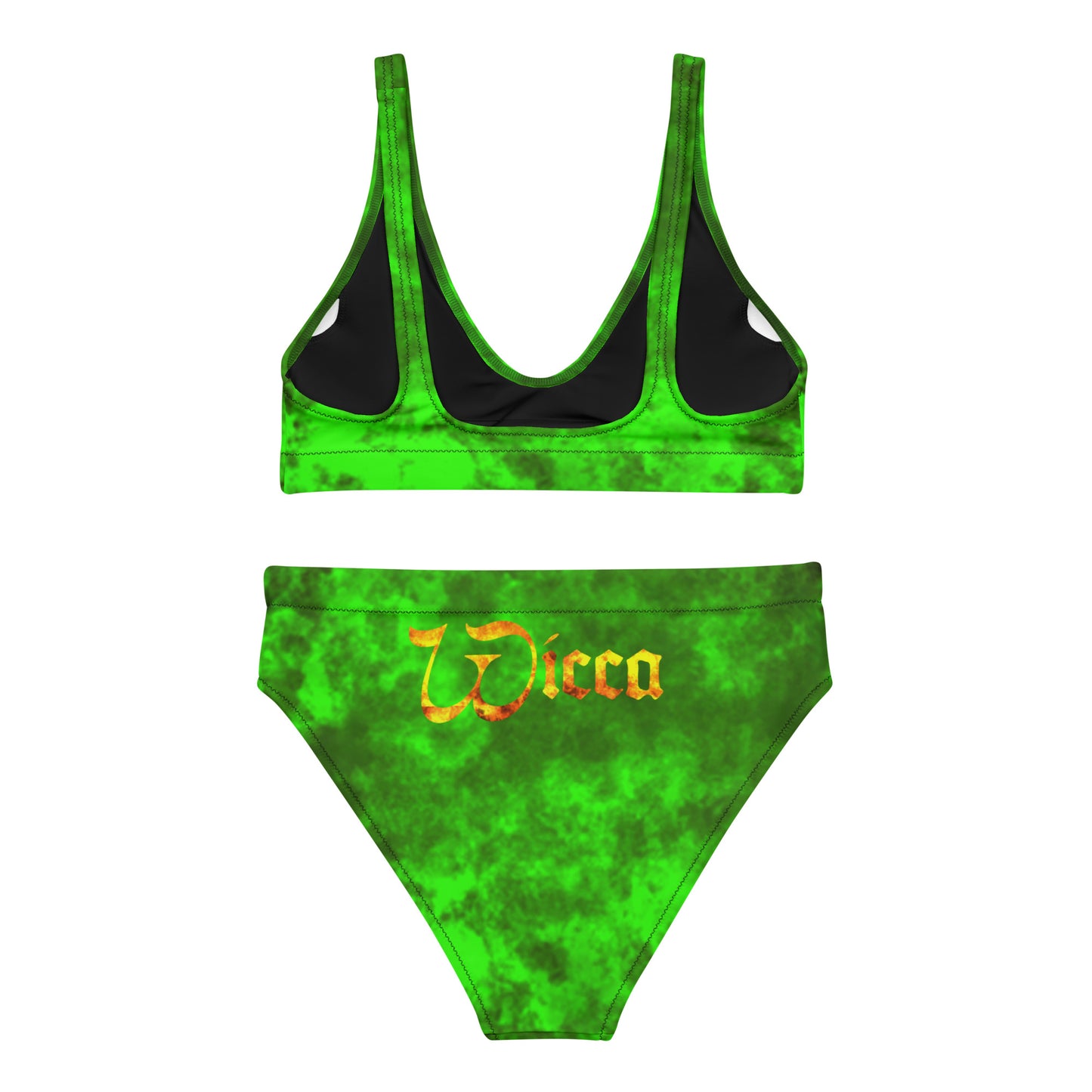 Wicca Green high-waisted bikini