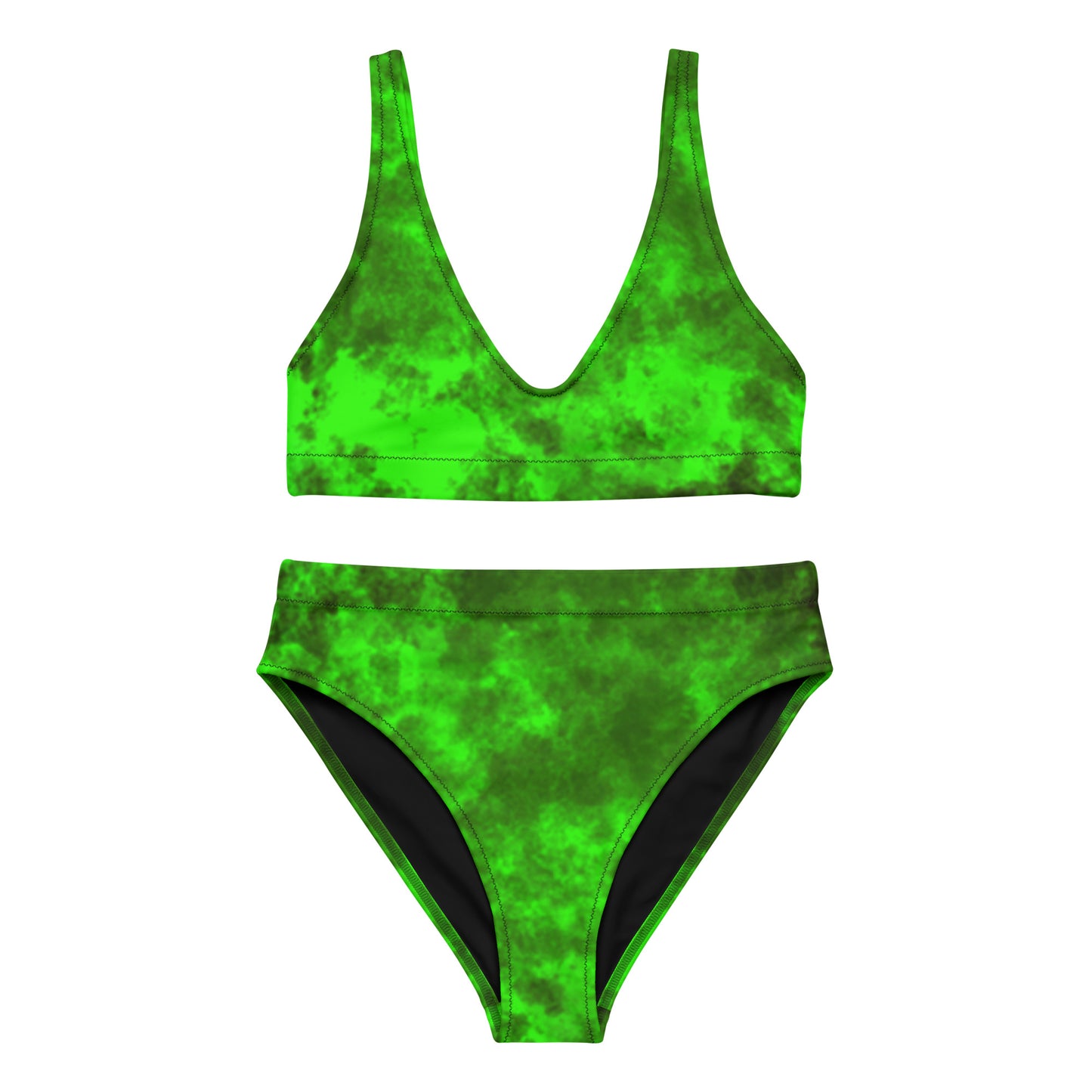 Wicca Green high-waisted bikini