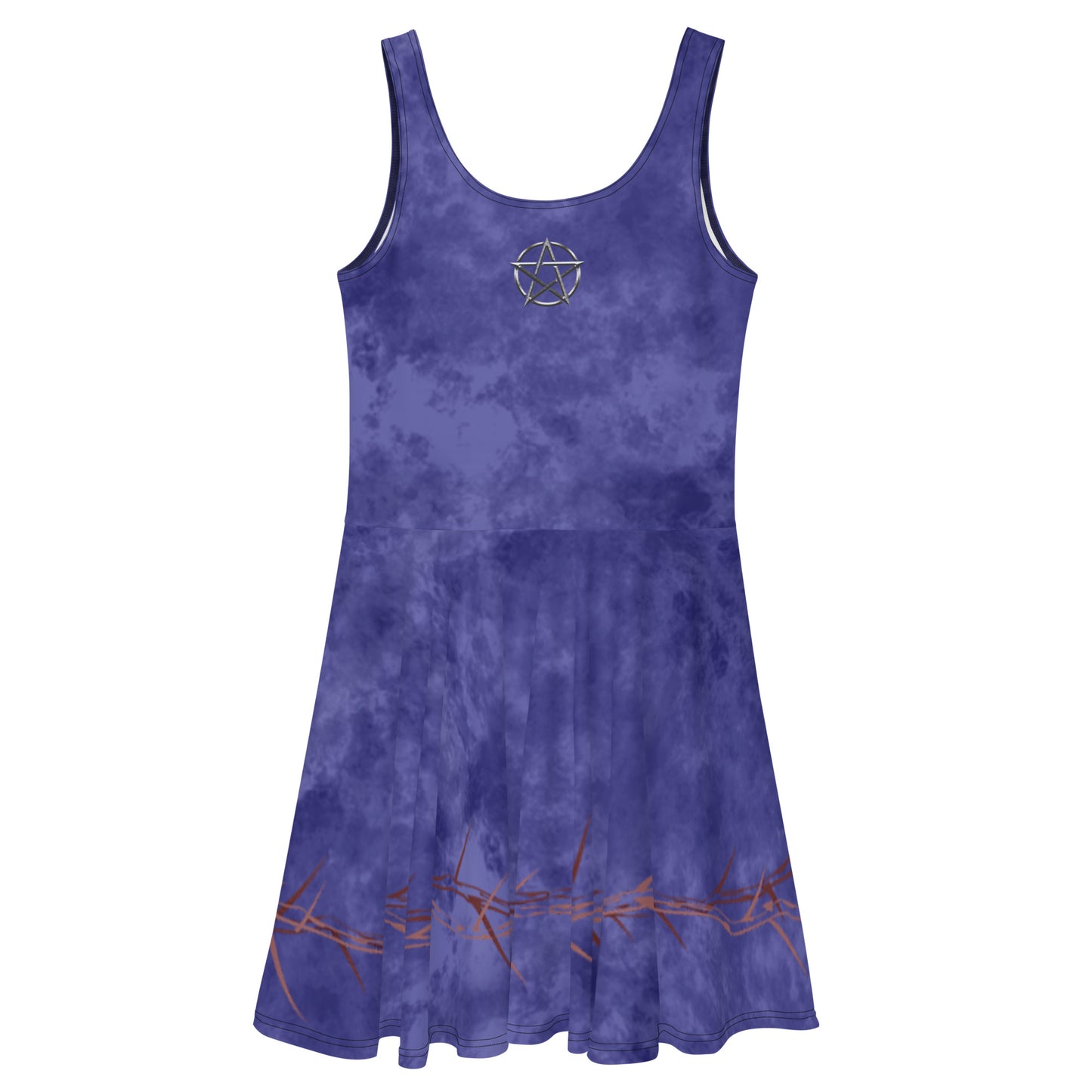 Gothic Cross Purple Dress