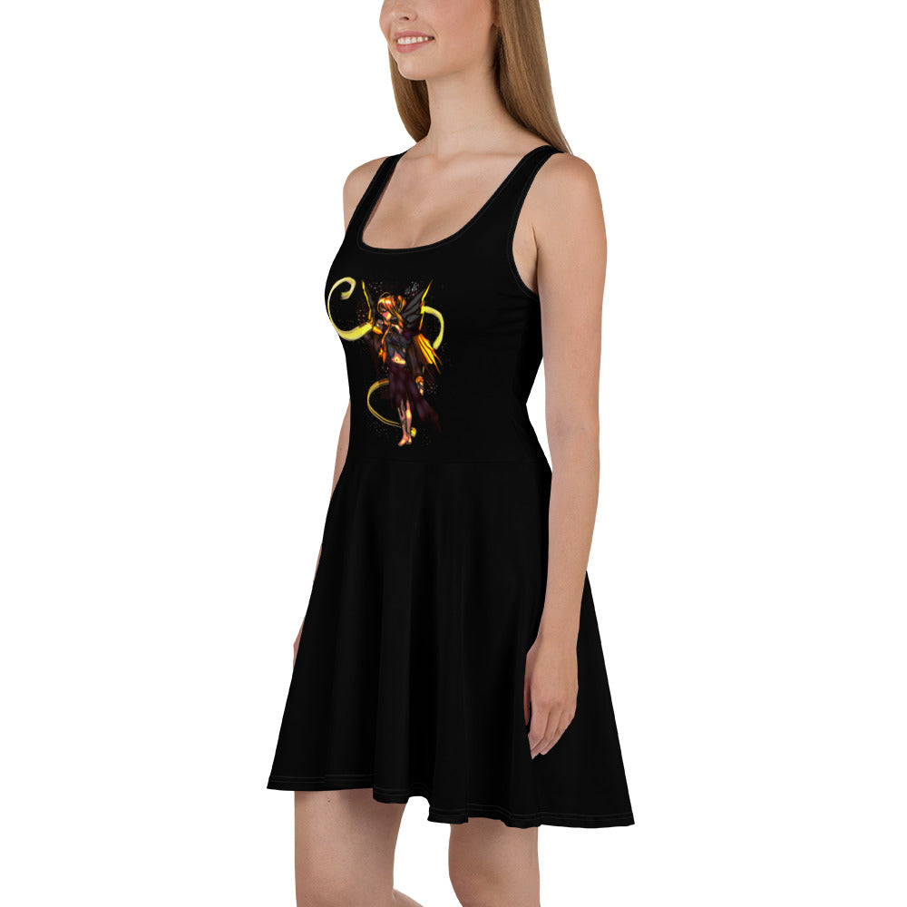 Golden Fairy Skater Dress