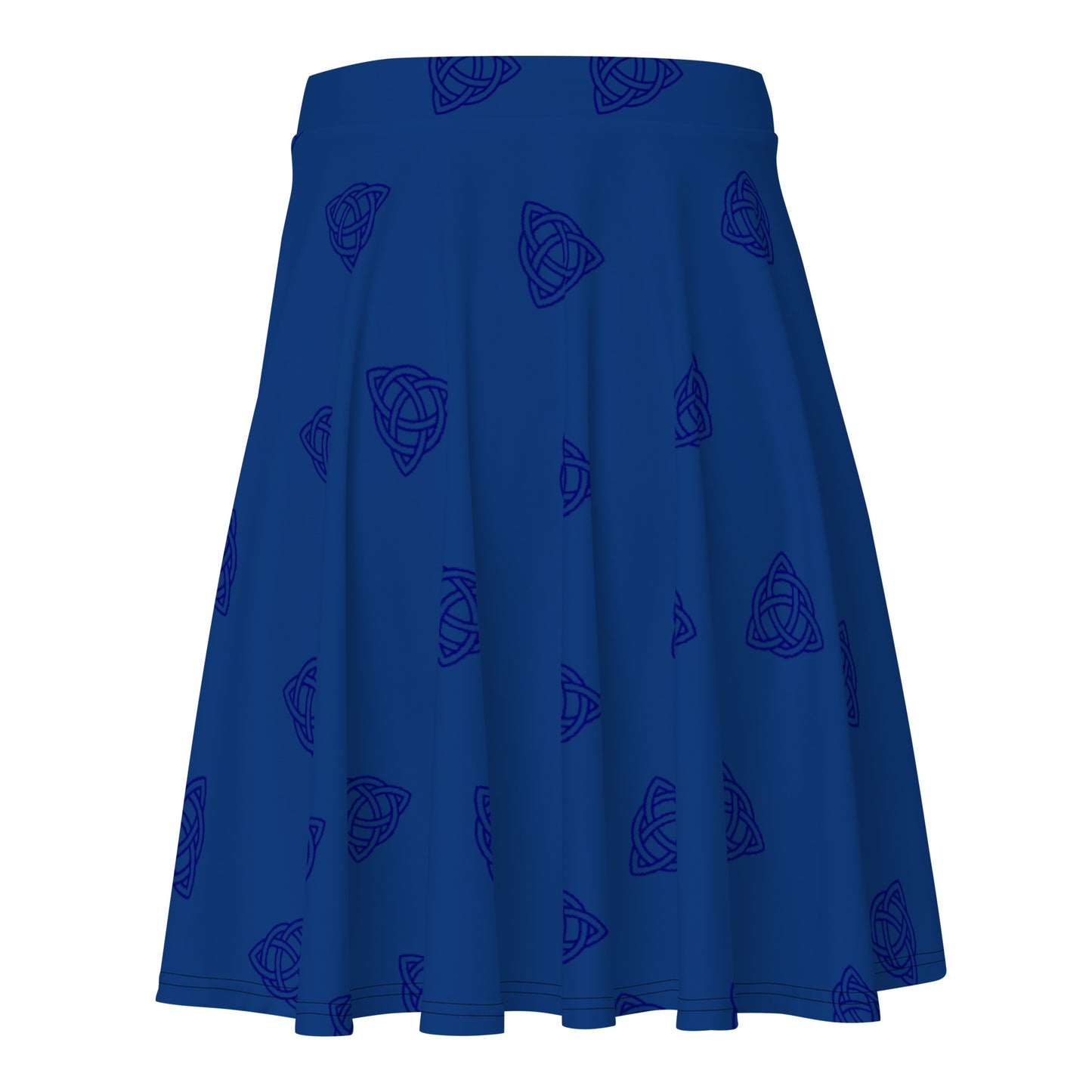 Dark Blue Celtic Knot Simple Skirt