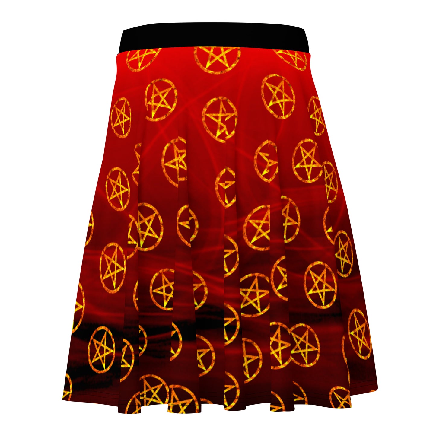 Celtic Magic Red Fire Pentagram Skirt