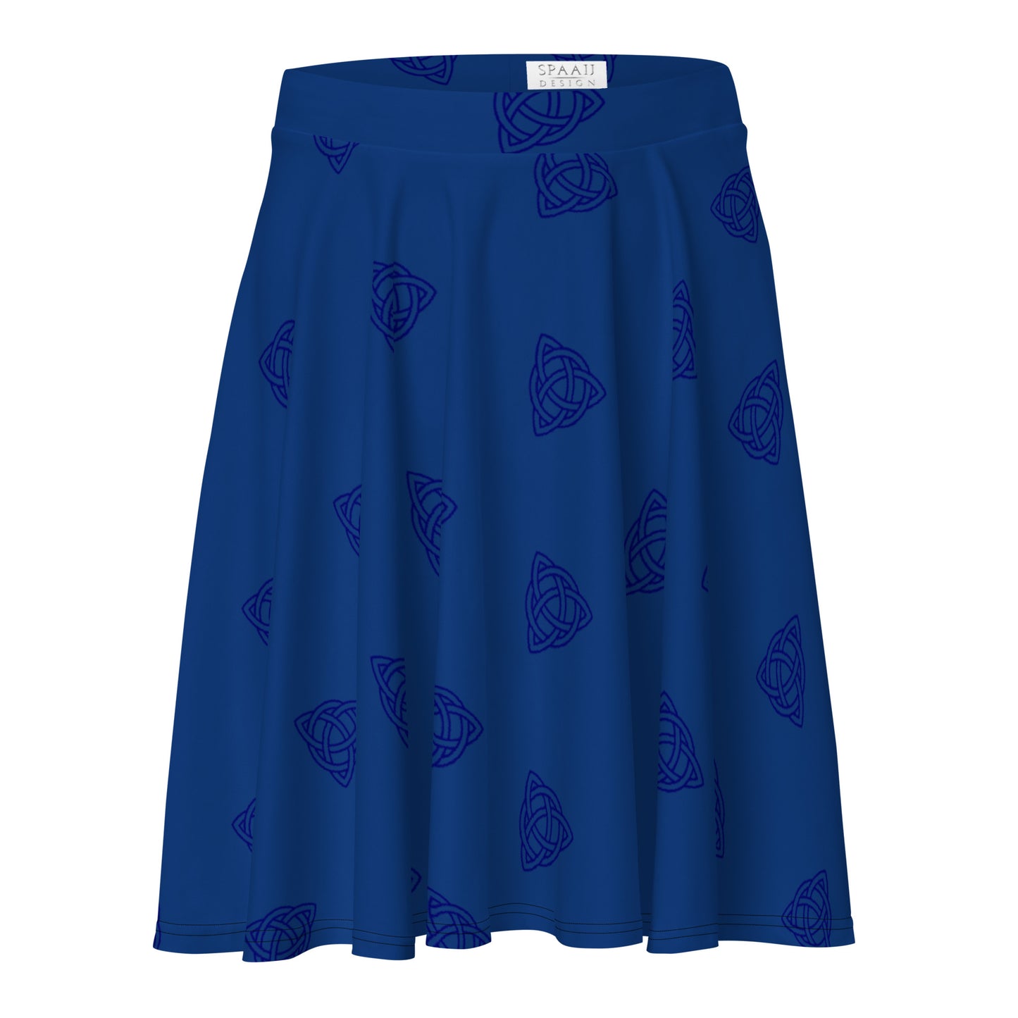 Dark Blue Celtic Knot Simple Skirt