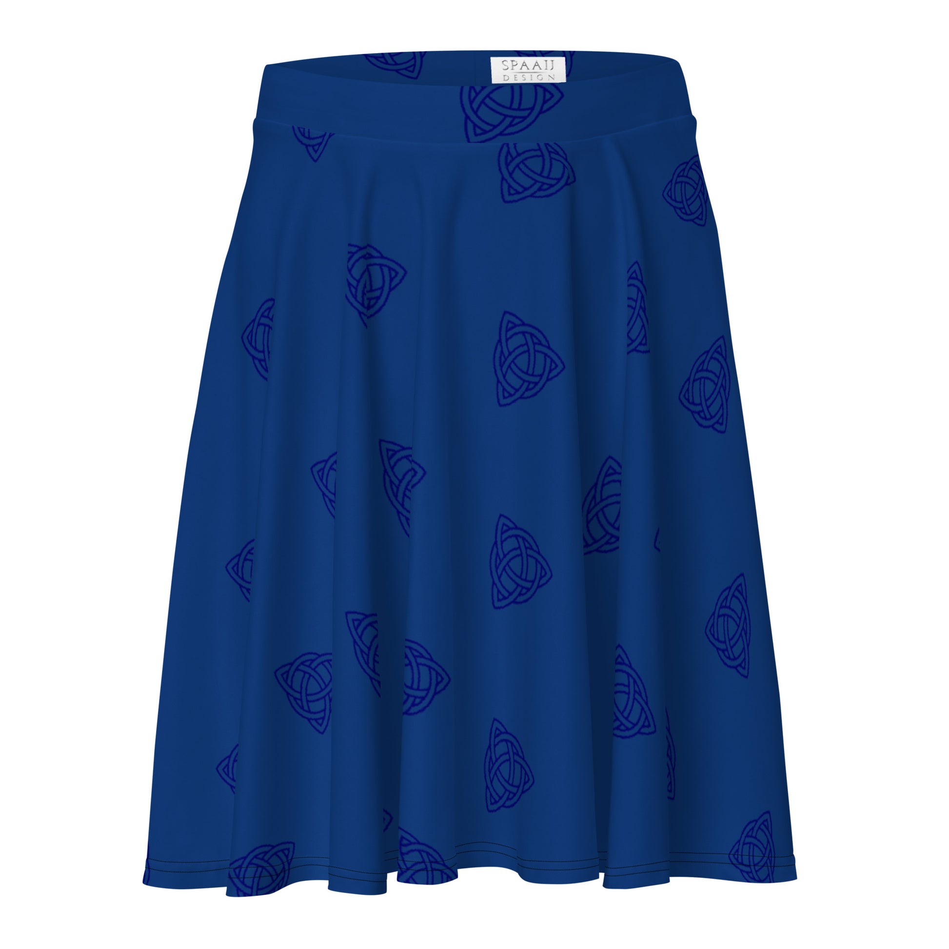 Dark Blue Celtic Knot Simple Skirt