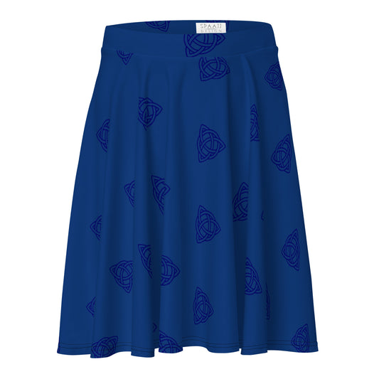 Dark Blue Celtic Knot Simple Skirt