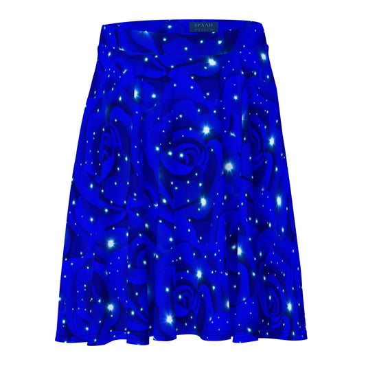 Midnight Blue Rose Skirt