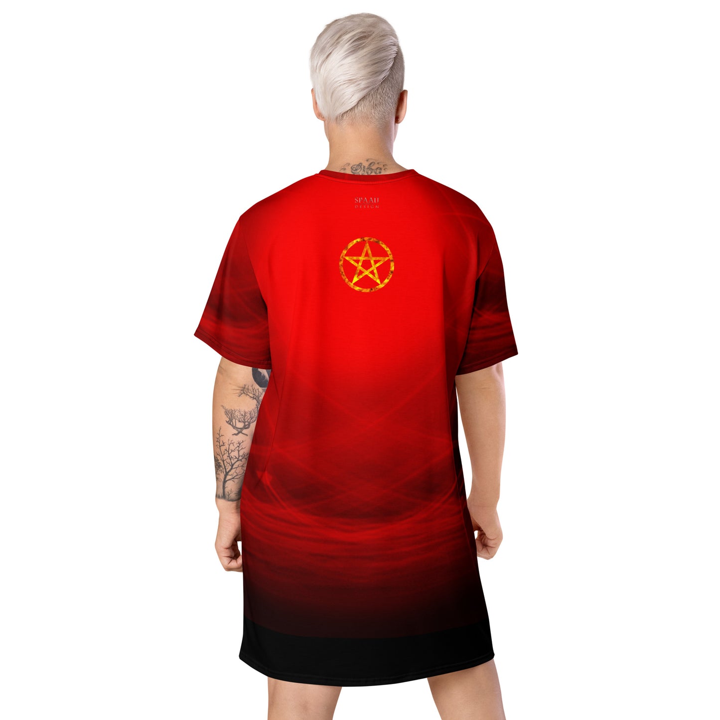 Magic Red Pentagram T-shirt dress