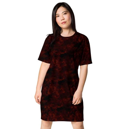 Blood Darkness Plain T-shirt dress