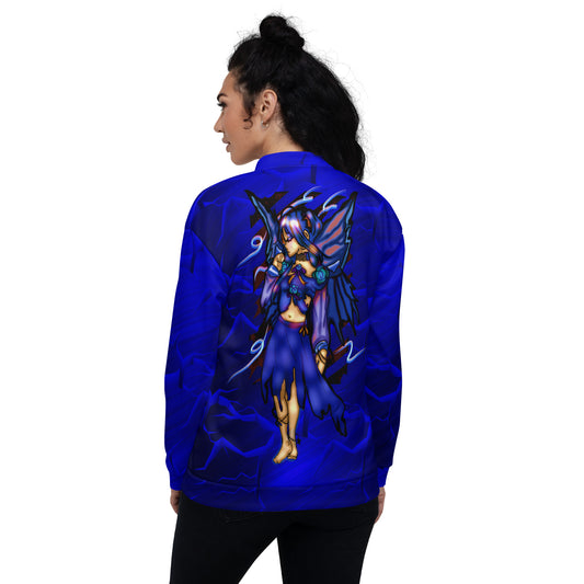 Darkness Blue Fairy Bomber Jacket