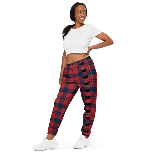 Checkered Butterfly Unisex Pants