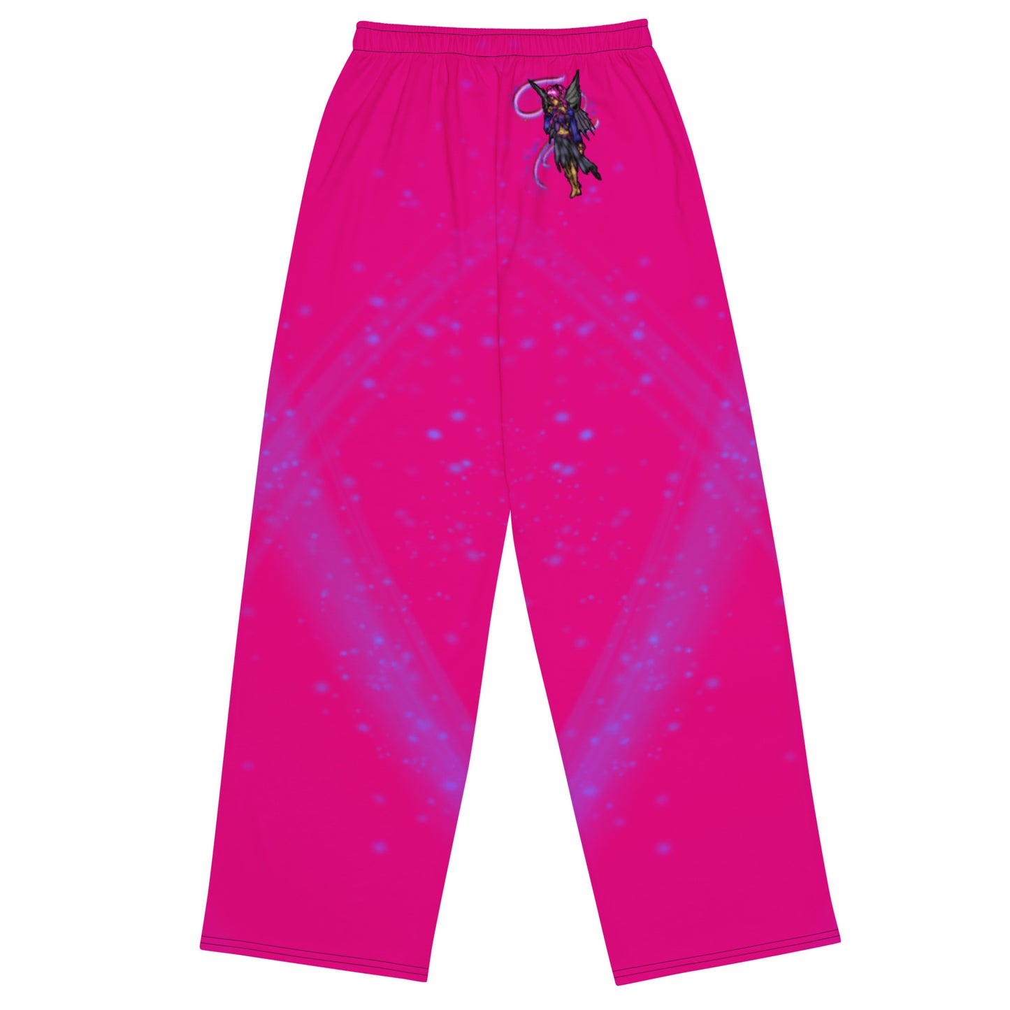 Purple Fairy unisex wide-leg pants Hot Pink