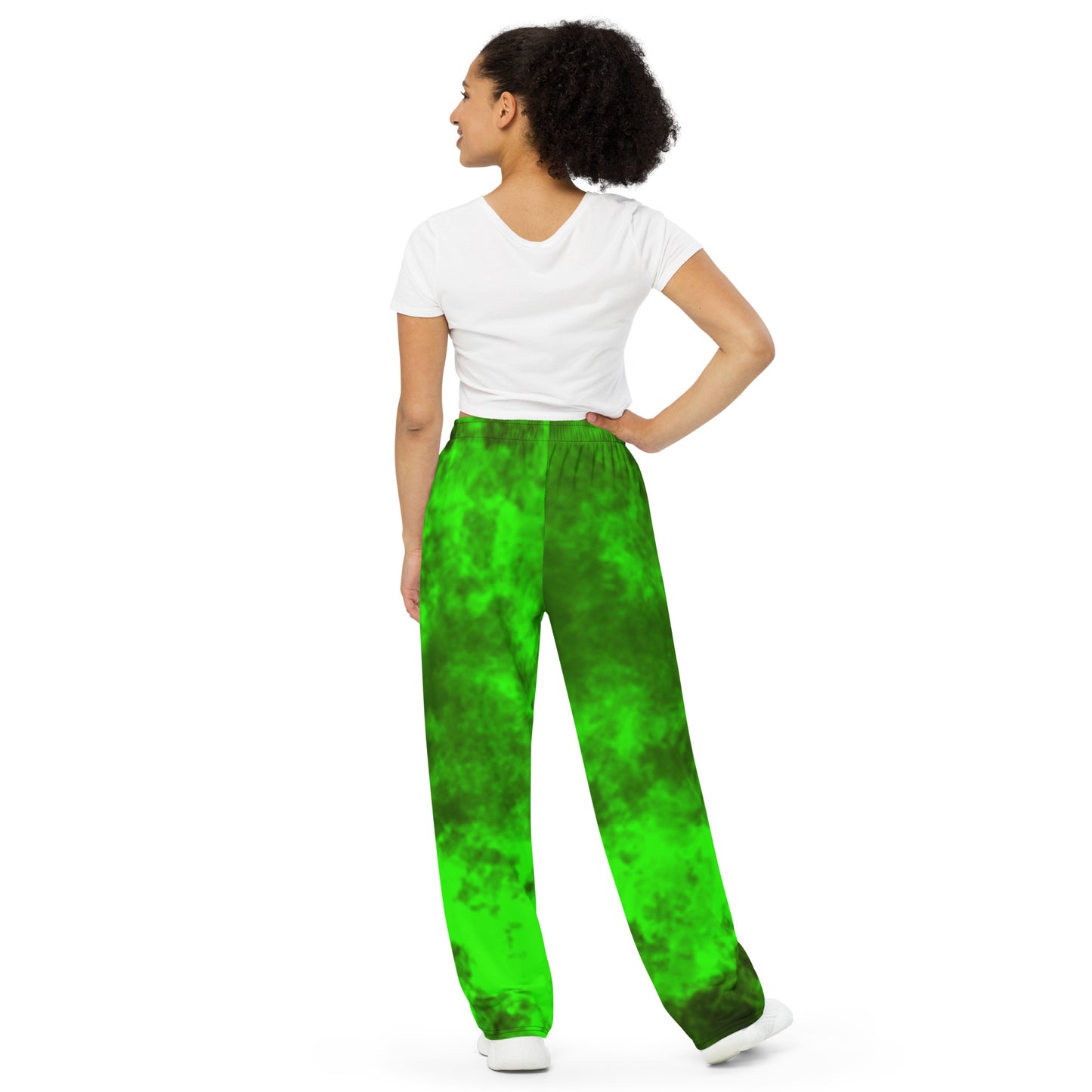 Unisex Wide-leg Pants Wicca Green