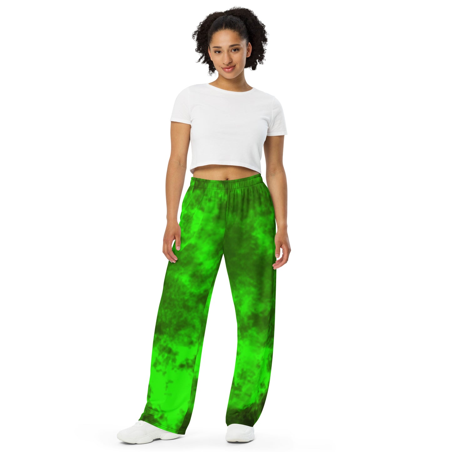 Unisex Wide-leg Pants Wicca Green