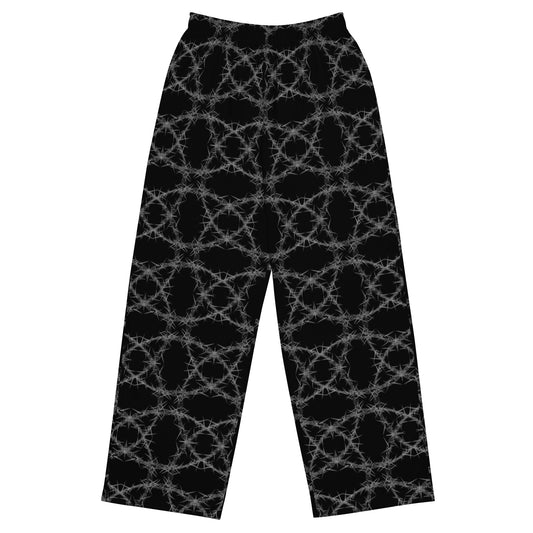 Silver Thorns Black wide-leg pants