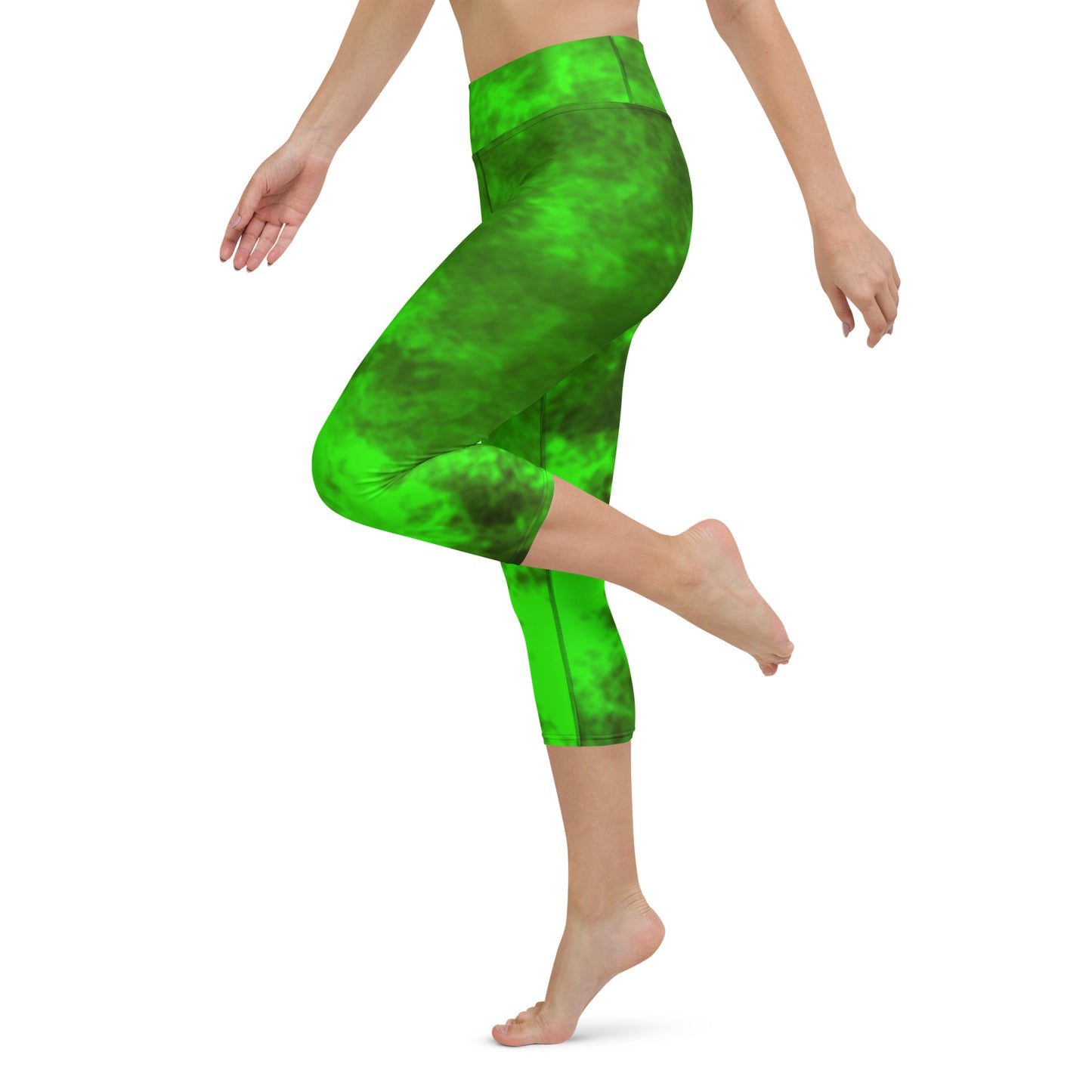 Yoga Capri Leggings Wicca Green