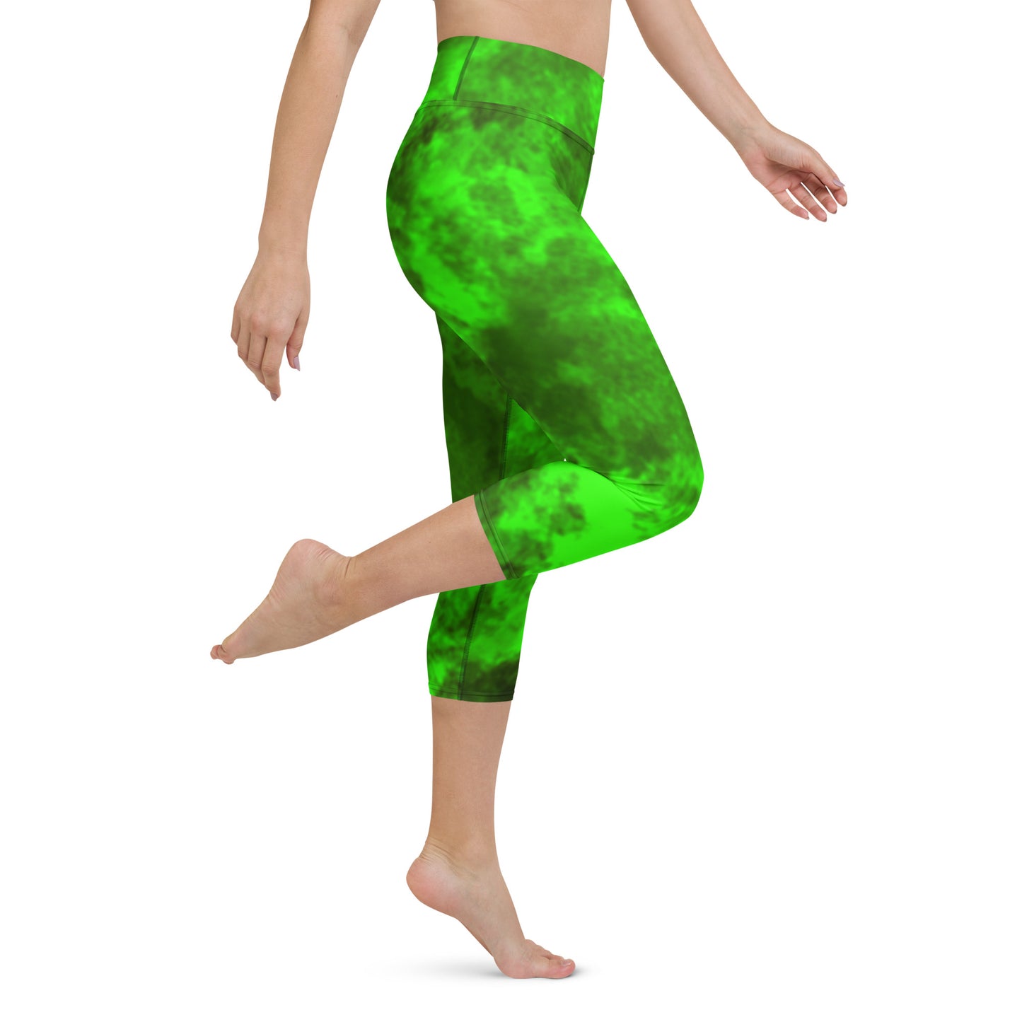 Yoga Capri Leggings Wicca Green