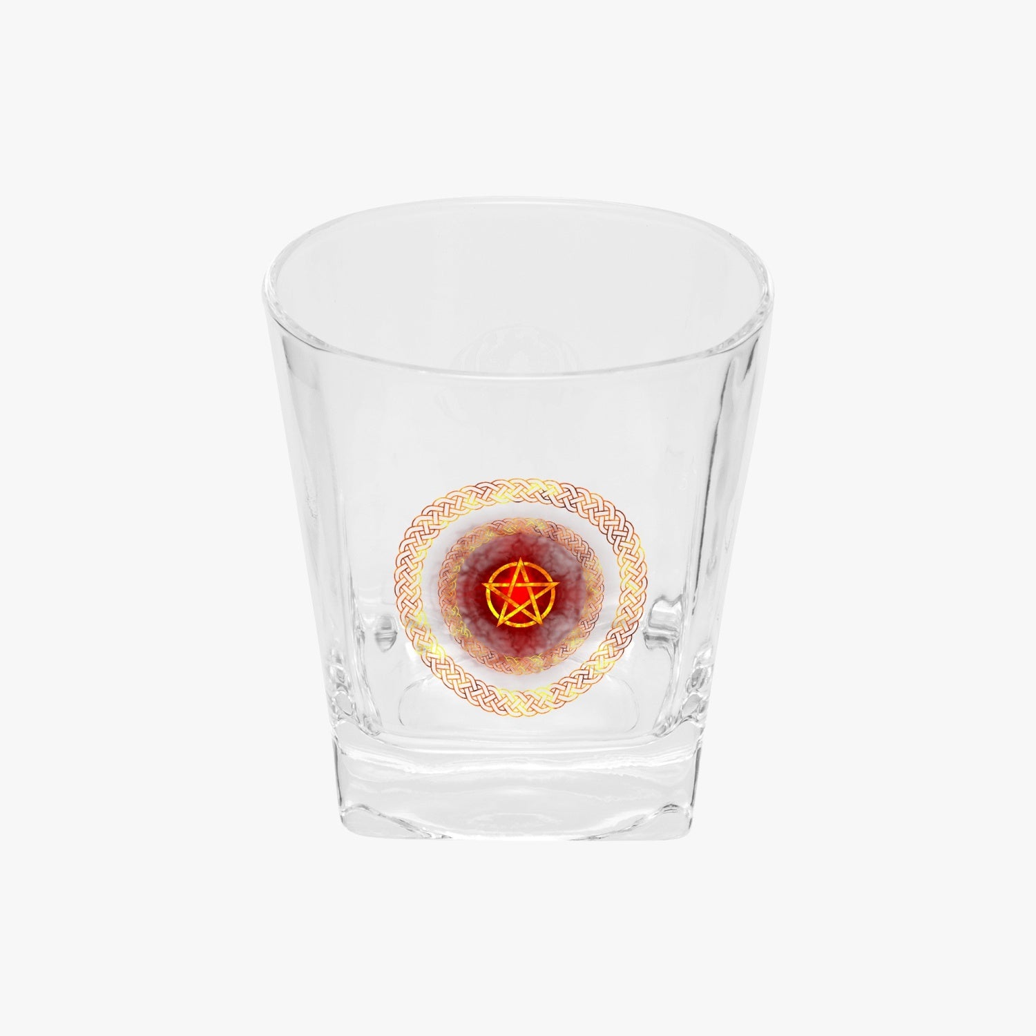 Fire Pentagram Whiskey Glass
