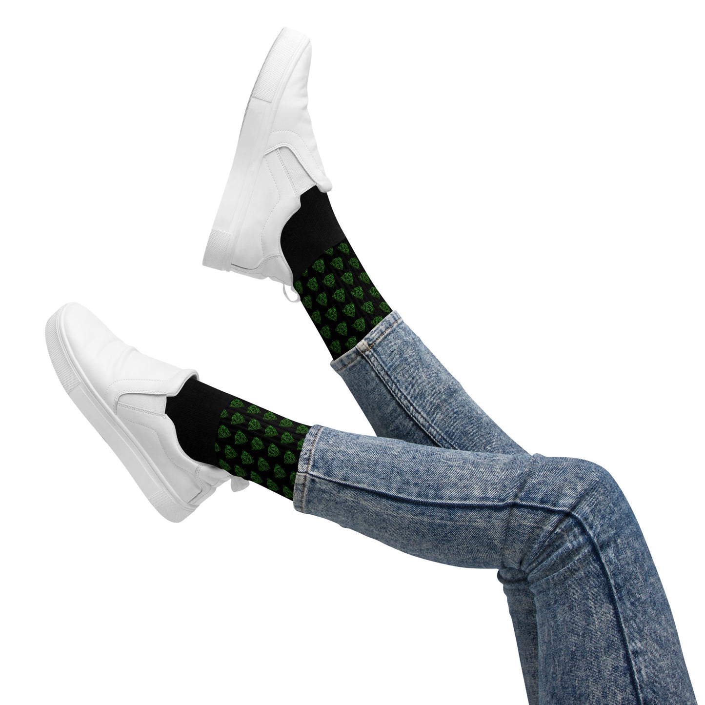 Wicca Green Knot Socks