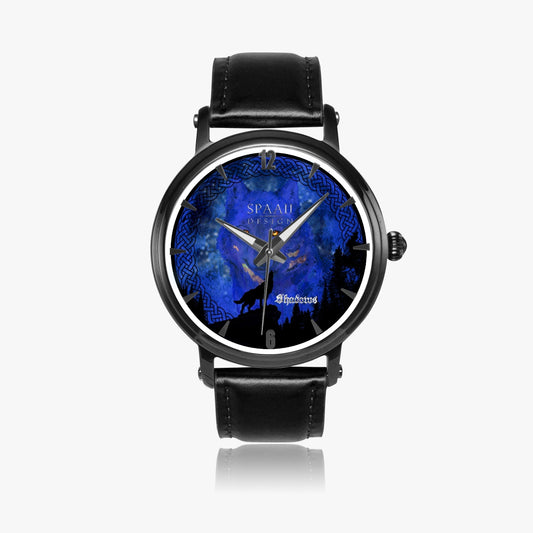Midnight Wolf Unisex Watch (Black)
