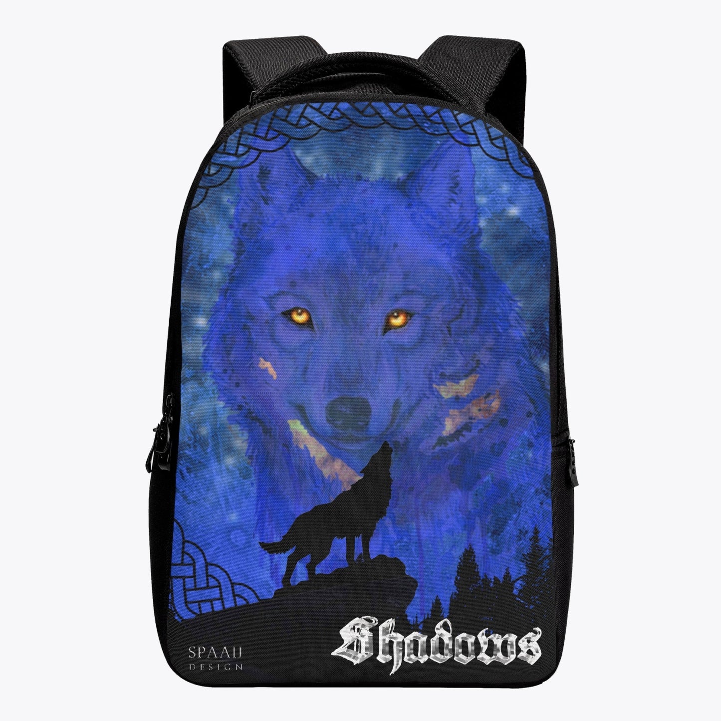 Midnight Wolf Laptop Backpack