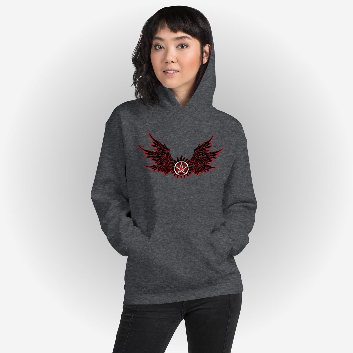 Winged Pentagram Hoodie
